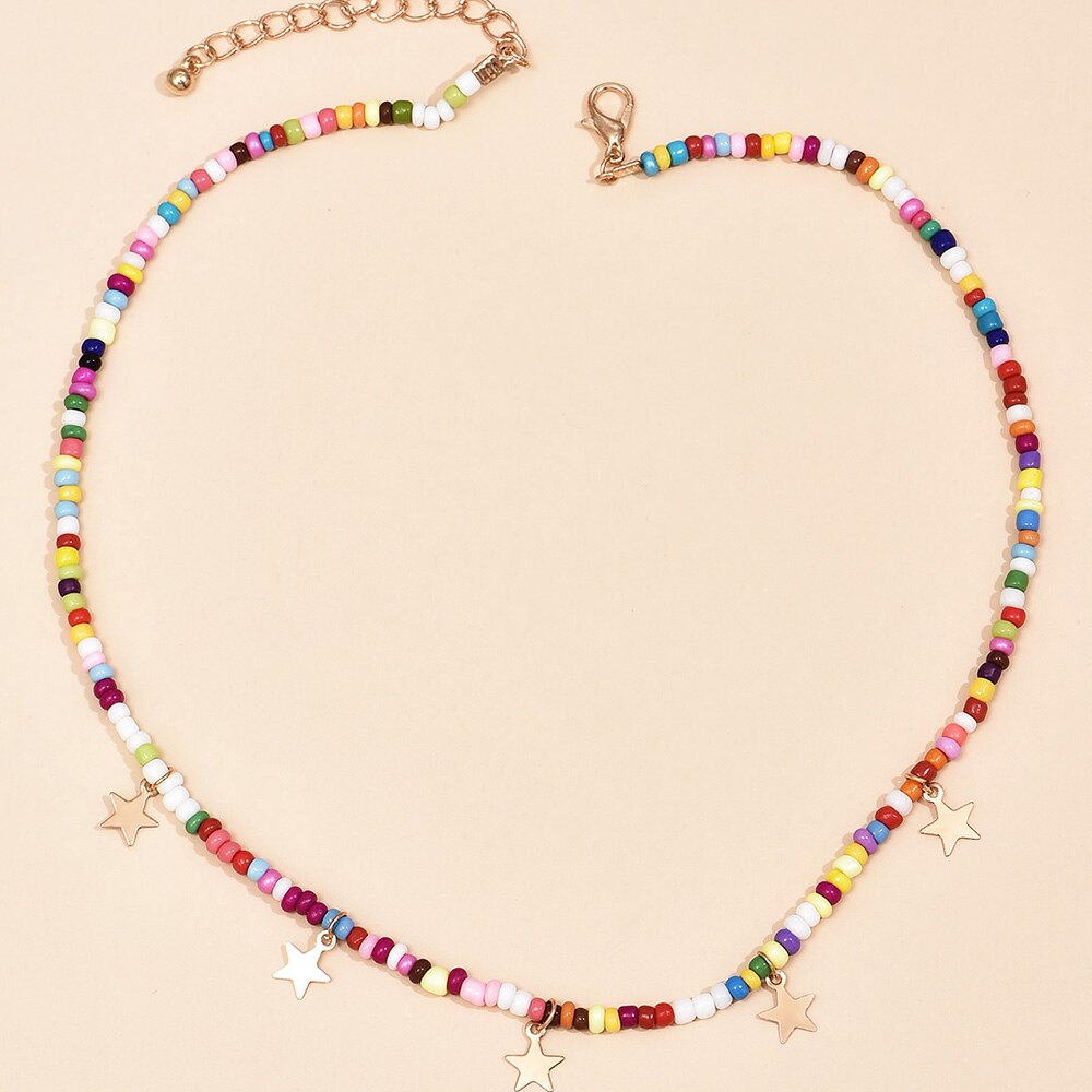 Collier bohème femme à perles ras de cou Kita - GUAPPAA