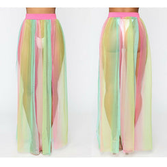 Jupe longue transparente effet tulle Plage Privée - GUAPPAA