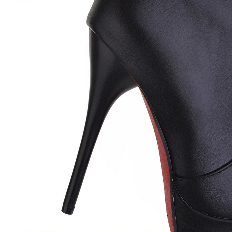 Cuissardes talons aiguille en simili 34-43 Melrose Café - GUAPPAA