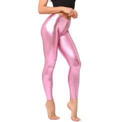 Legging femme métallique brillant sexy L'Inox