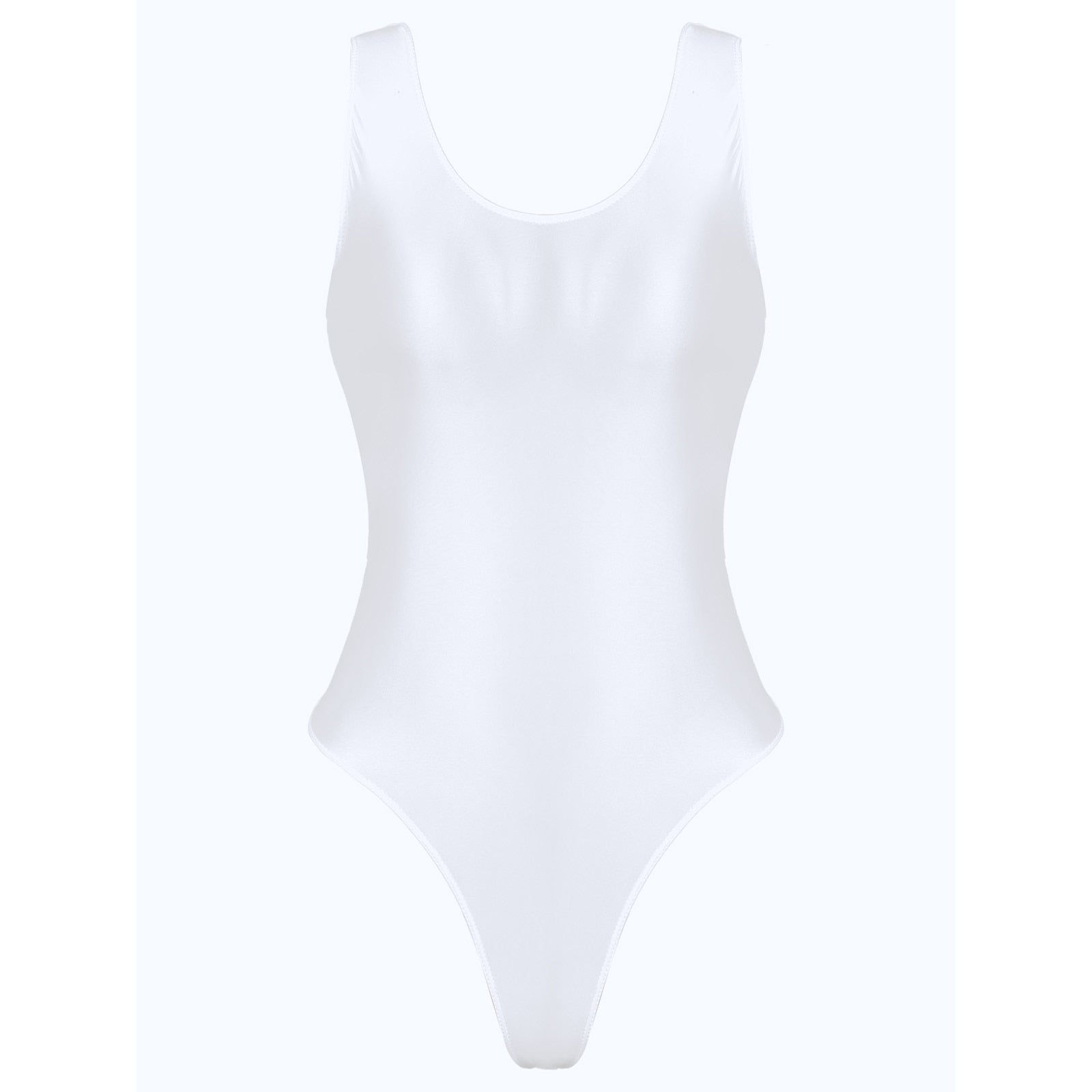Maillot de bain une pièce échancré tanga satiné Saya - GUAPPAA