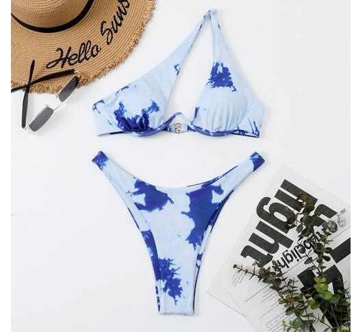 Bikini tanga bretelles asymétriques Solia - GUAPPAA