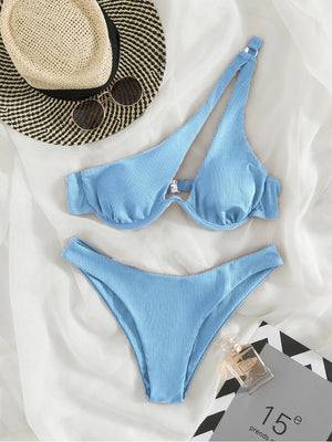 Bikini tanga bretelles asymétriques Solia - GUAPPAA