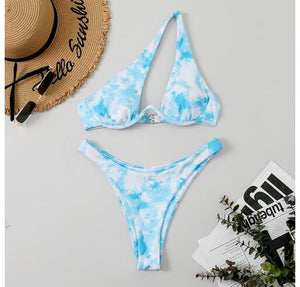 Bikini tanga bretelles asymétriques Solia - GUAPPAA