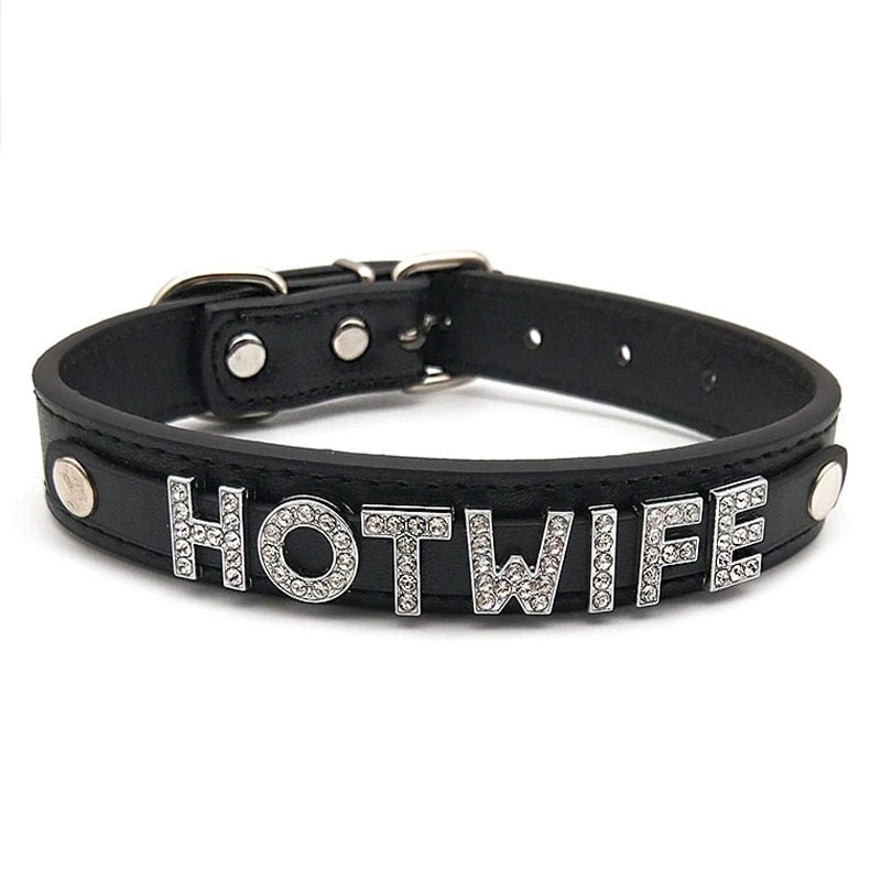 Collier soumise bondage bdsm personnalisable 1-9 lettres punk gothique Slave - GUAPPAA