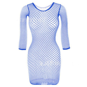 Mini robe résille ouverte sexy Matinda - GUAPPAA