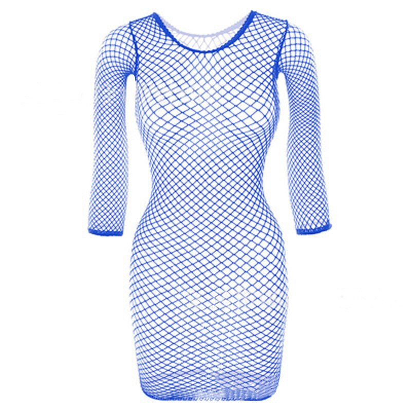 Mini robe résille ouverte sexy Matinda - GUAPPAA
