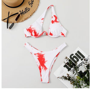 Bikini tanga bretelles asymétriques Solia - GUAPPAA