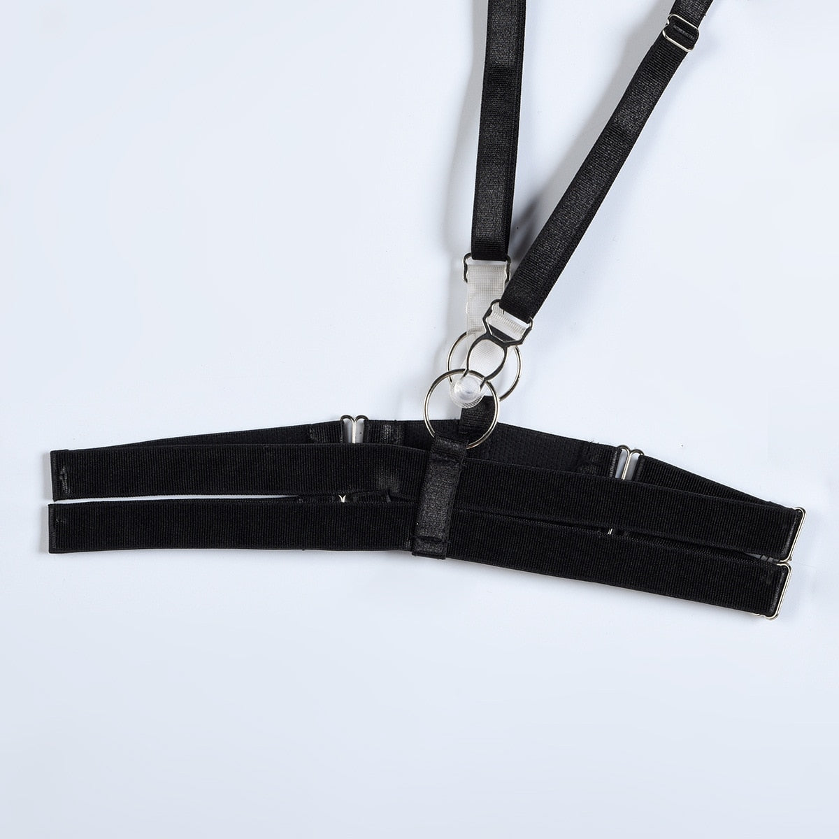 Body string transparent à collier et porte-jarretelles Le Saint-Siège - GUAPPAA