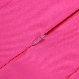 Robe cocktail asymétrique à strass une manche Coco - GUAPPAA