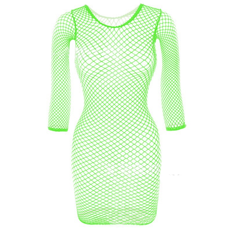 Mini robe résille ouverte sexy Matinda - GUAPPAA