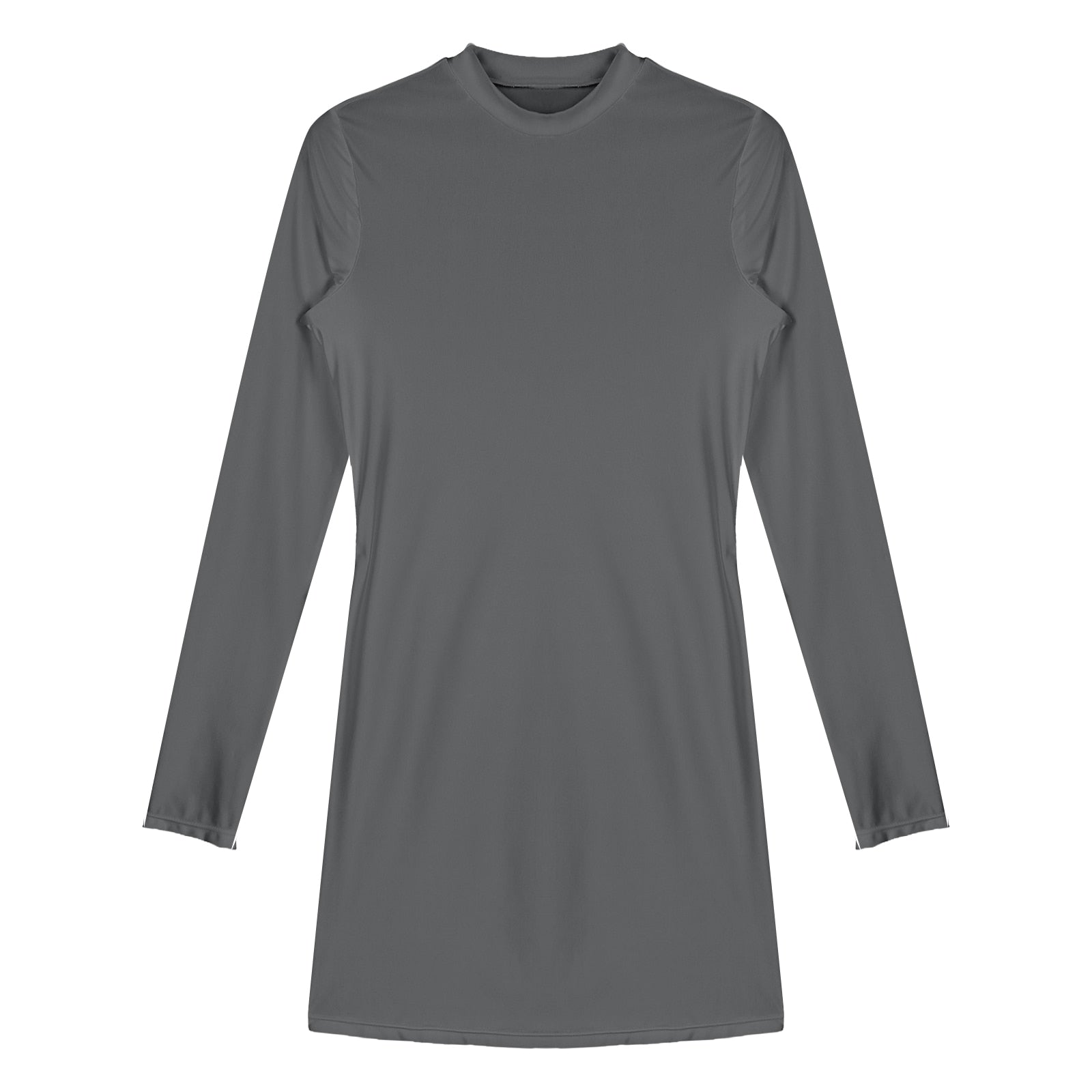 Mini robe moulante manches longues col rond Downing - GUAPPAA