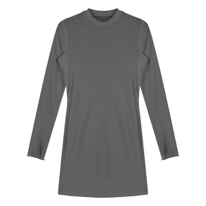 Mini robe moulante manches longues col rond Downing - GUAPPAA