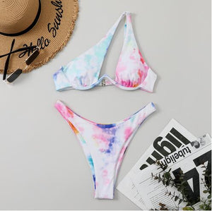 Bikini tanga bretelles asymétriques Solia - GUAPPAA