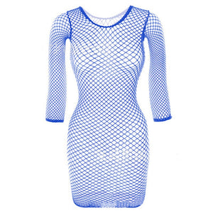 Mini robe résille ouverte sexy Matinda - GUAPPAA