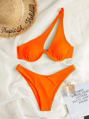 Bikini tanga bretelles asymétriques Solia - GUAPPAA