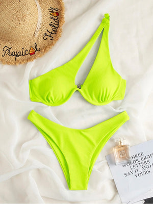 Bikini tanga bretelles asymétriques Solia - GUAPPAA