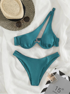 Bikini tanga bretelles asymétriques Solia - GUAPPAA