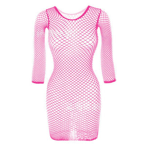 Mini robe résille ouverte sexy Matinda - GUAPPAA