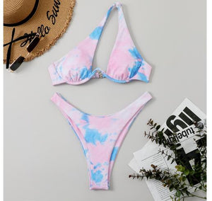 Bikini tanga bretelles asymétriques Solia - GUAPPAA