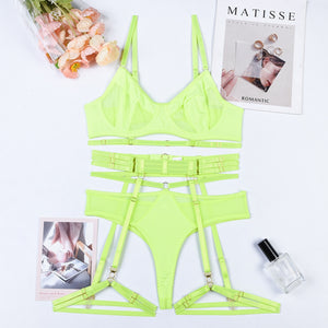 Lingerie transparente érotique et sensuelle ensemble sexy S M L XL Fruit de la passion - GUAPPAA