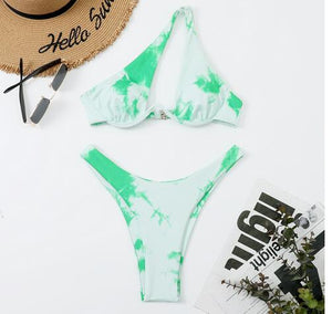 Bikini tanga bretelles asymétriques Solia - GUAPPAA