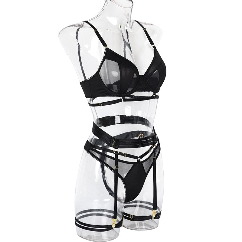 Lingerie transparente érotique et sensuelle ensemble sexy S M L XL Fruit de la passion - GUAPPAA