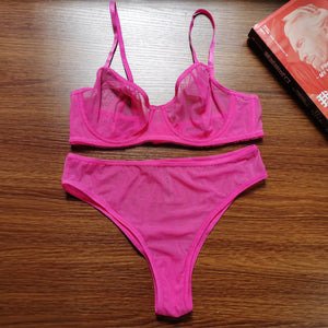 Ensemble deux pièces de lingerie fine transparente sexy Attiser - GUAPPAA