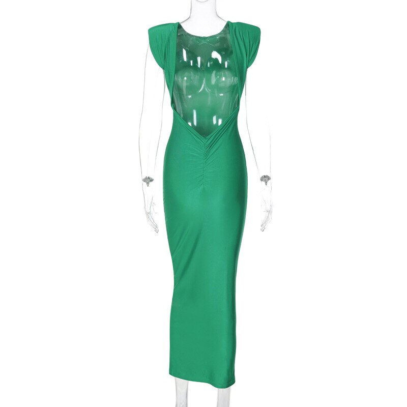 Robe longue moulante sans manches dos nu Leguala - GUAPPAA