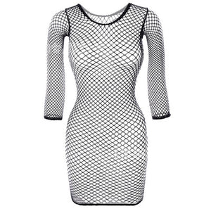 Mini robe résille ouverte sexy Matinda - GUAPPAA