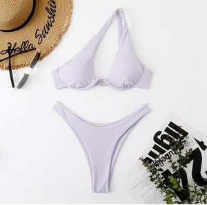 Bikini tanga bretelles asymétriques Solia - GUAPPAA
