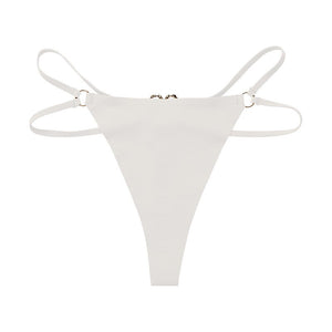 Micro string double ficelle avec coeur en métal S-XL Amor - GUAPPAA