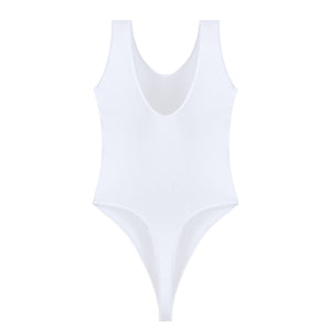 Maillot de bain une pièce échancré tanga satiné Saya - GUAPPAA