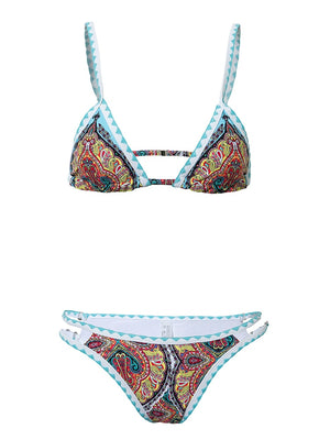 Maillot de bain femme deux pièces échancré sexy push-up Tangerine II - GUAPPAA
