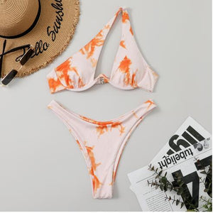 Bikini tanga bretelles asymétriques Solia - GUAPPAA