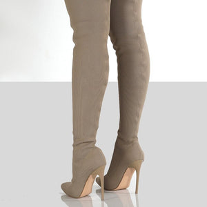 Cuissardes talons aiguilles bout pointu chic grande pointure jusqu'à 43 Pila - GUAPPAA