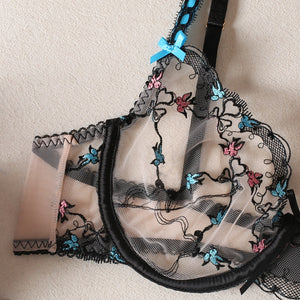 Lingerie luxe transparente dessous sexy deux pièces string et soutien-gorge Intrusion - GUAPPAA