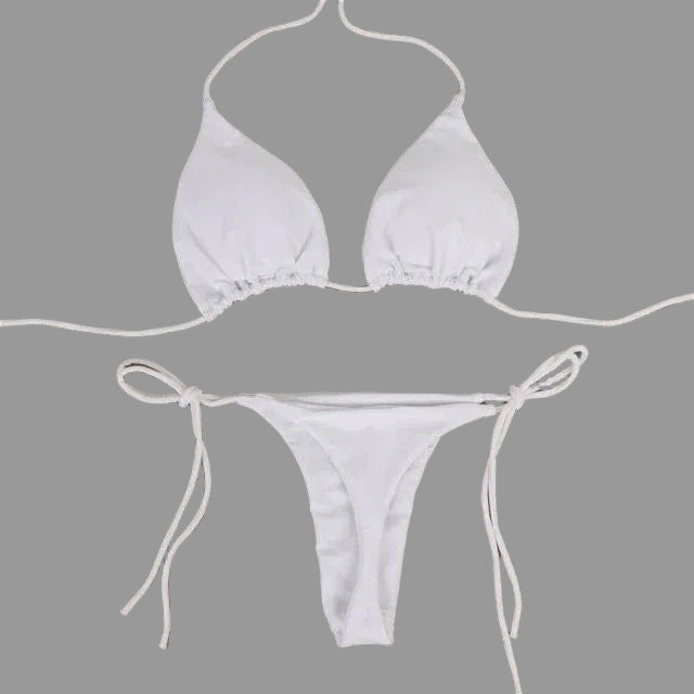 Mini bikini brésilien string ficelle triangle push-up l'Aola - GUAPPAA