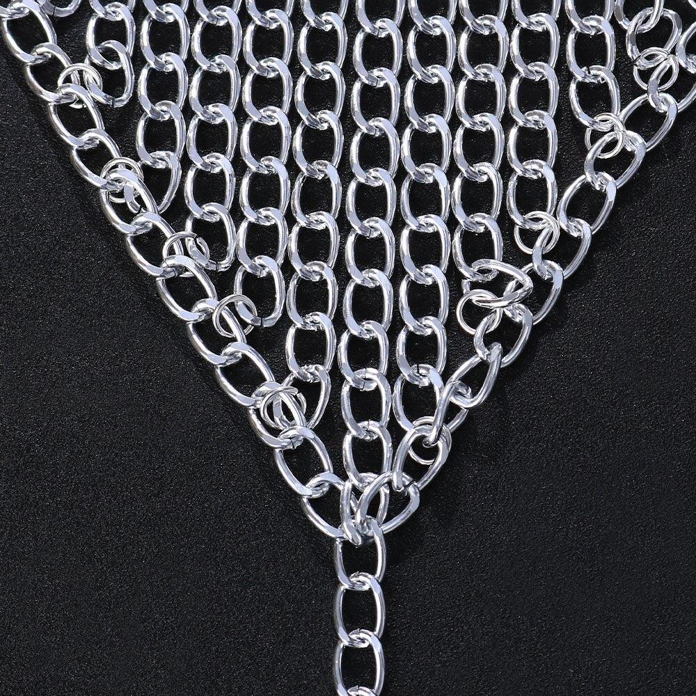 Mini micro string ficelle en chaînettes bijou érotique doré argenté - GUAPPAA