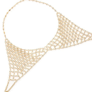 Soutien-gorge transparent en maille métal à strass bijoux Dido - GUAPPAA
