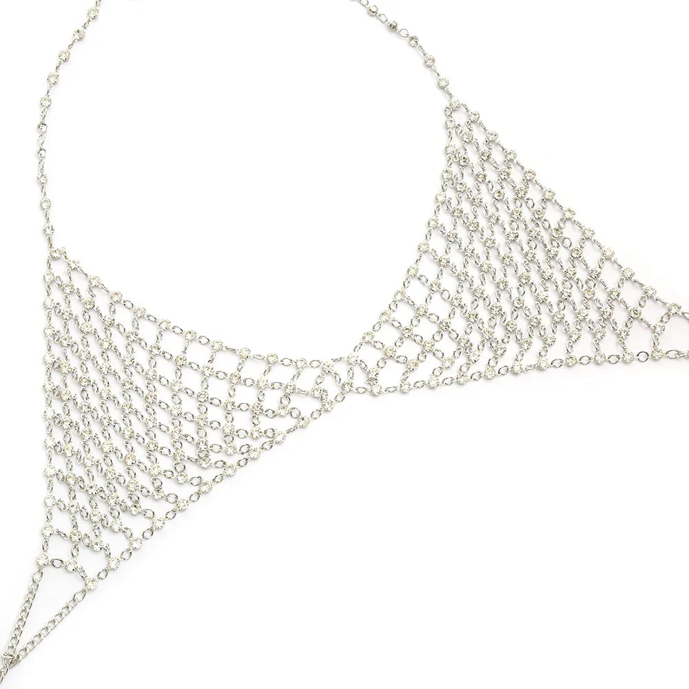 Soutien-gorge transparent en maille métal à strass bijoux Dido - GUAPPAA
