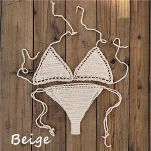 Micro bikini brésilien sexy string ficelle crochet tricoté fait main Ibufera - GUAPPAA