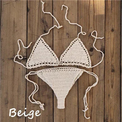 Micro bikini brésilien sexy string ficelle crochet tricoté fait main Ibufera - GUAPPAA