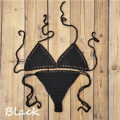 Micro bikini brésilien sexy string ficelle crochet tricoté fait main Ibufera - GUAPPAA