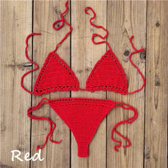 Micro bikini brésilien sexy string ficelle crochet tricoté fait main Ibufera - GUAPPAA