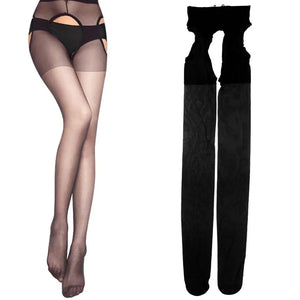 Collants ouverts sexy femme effet porte-jarretelles Pretty Woman - GUAPPAA