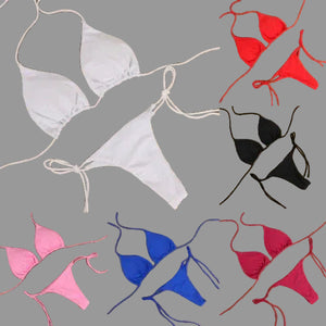 Mini bikini brésilien string ficelle triangle push-up l'Aola - GUAPPAA