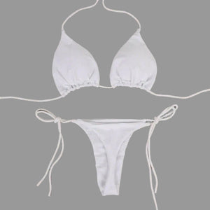 Mini bikini brésilien string ficelle triangle push-up l'Aola - GUAPPAA