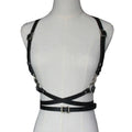Harnais femme ceinture de taille et bretelles sexy noir BDSM bondage soumise - GUAPPAA