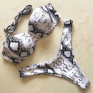 Maillot de bain tanga bandeau push-up deux pièces S M L Maurice - GUAPPAA